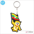 New arrival promotion gift pvc keychains/ 3d pvc key chain/rubber key ring